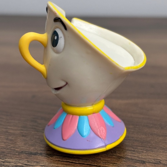 Disney Beauty And The Beast CHIP Tea Cup Burger King PULL BACK Figure Toy Wheels - Picture 6 of 7